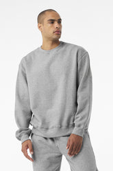 BELLA+CANVAS® Unisex 10-Ounce Heavyweight Crewneck Sweatshirt - Athletic Heather - XS